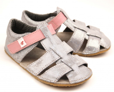 Ef Barefoot sandálky Stříbrná
