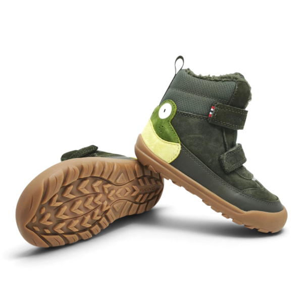 Viking Alv Barefoot Paw Warm WP 2V Pine Dětské sandále Renbut 13-106A