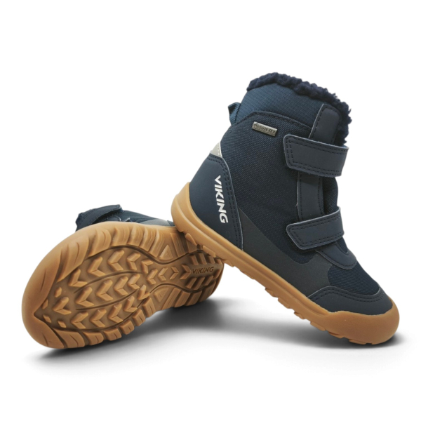 Viking Gore-Tex Spruce Barefoot Warm GTX 2V Navy Dětské sandále Renbut 13-106A
