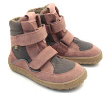 Froddo Barefoot zimní boty s membránou G3160189-7 Grey Pink