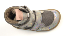 Froddo Barefoot zimní boty s membránou G3160189-7 Grey Silver