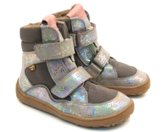 Froddo Barefoot zimní boty s membránou G3160189-8 Grey Silver