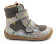 Froddo Barefoot zimní boty s membránou G3160189-8 Grey Pink