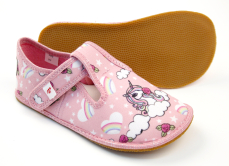 Ef barefoot dívčí bačkory 395 Pink Unicorn