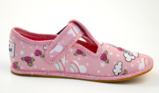 Ef barefoot dívčí bačkory 395 Pink Unicorn