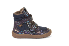 Froddo Barefoot zimní boty s membránou G3160205-9 Blue puntík