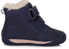 D.D.Step Barefoot zimní boty W070-337B Royal Blue