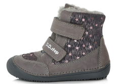 D.D.step Barefoot zimní obuv W063-333M Dark Grey