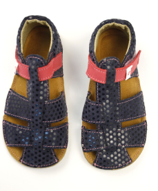 Ef Barefoot sandálky Granat Kropki