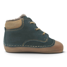 Koel Barefoot Crawl Ava Leather Wool 110 Blue Koel Barefoot Crawl Ava Leather Wool 110 Blue