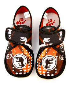 Ef barefoot chlapecké papuče 394 Trex Black