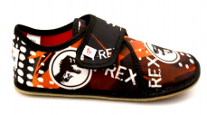 Ef barefoot chlapecké papuče 394 Trex Black