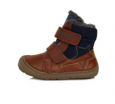 D.D.Step Barefoot zimní boty W073-688 Chocolate