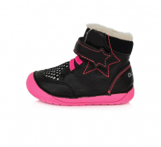 D.D.Step Barefoot zimní boty W070-990 Black