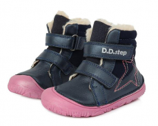 D.D.Step Barefoot zimní boty W073-688B Royal Blue