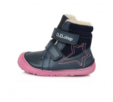 D.D.Step Barefoot zimní boty W073-688B Royal Blue