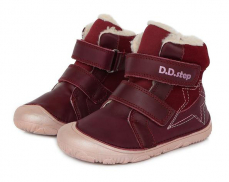 D.D.Step Barefoot zimní boty W073-688C Red