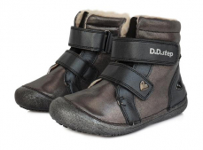 D.D.step Barefoot zimní obuv W063-829A Black