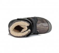 D.D.step Barefoot zimní obuv W063-829A Black