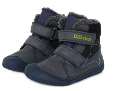 D.D.Step Barefoot zimní boty W073-688A Royal Blue