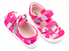 Beda Barefoot sandály Pink Military
